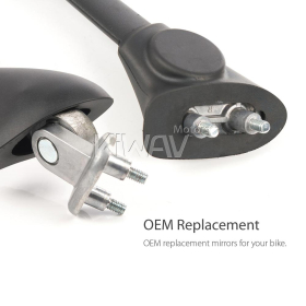 補修用ミラー左右セット　 BMW  2011-2014のHP4 / 2008-2018のS1000RRに取付可能