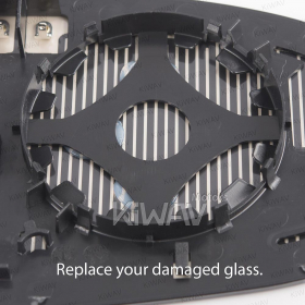 aftermarket OEM replacement side mirror aspheric glass LH heated compatible with Ford Focus 2007- / Mondeo 2007-2015