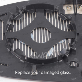 aftermarket OEM replacement side mirror aspheric glass RH heated compatible with Ford Focus 2007- / Mondeo 2007-2015