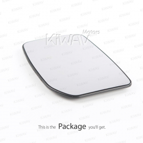 aftermarket OEM replacement side upper big mirror glass RH compatible with Ford Transit 2000-2006