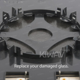aftermarket OEM replacement side upper big mirror glass LH heated compatible with Ford Transit 2000-2006