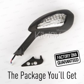 OEM replacement mirror FD-981 compatible with Ducati Panigale 1299 left hand