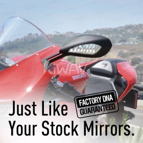 OEM replacement mirror FD-981 compatible with Ducati Panigale 1299 left hand
