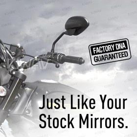 左側補修用ミラー　ドゥカティ　Ducati Scrambler 800に適用　黒