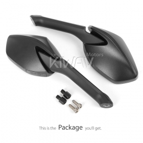 FD321 rear view mirrors is universal fit for most M8/M10 mirror thread motorcycles, ATVs, custom vehicles.
