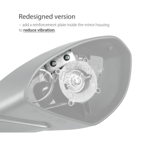 OEM replacement mirror FD928-5M for Ducati Super Sport '17- right hand
