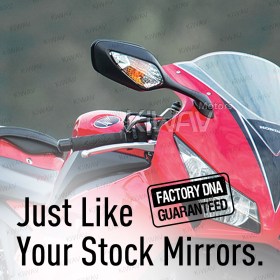 OEM replacement mirror FH-300 compatible with Honda CBR1000RR right hand