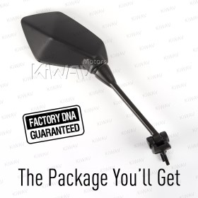 OEM replacement mirror FK-873 compatible with Kawasaki Ninja 400R 650R right hand