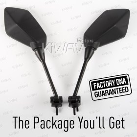 OEM replacement mirrors FK-873 compatible with Kawasaki Ninja 400R 650R a pair