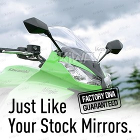 OEM replacement mirrors FK-873 compatible with Kawasaki Ninja 400R 650R a pair