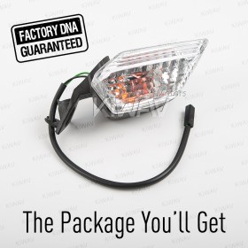 OEM replacement front turn signal wink compatible with Kawasaki Ninja ZX-10R 1 piece LH