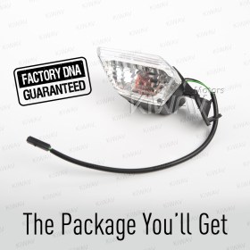 OEM replacement front turn signal wink compatible with Kawasaki Ninja ZX-10R 1 piece RH