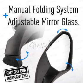 OEM replacement mirror FP-262 compatible with Gilera SC125 right hand