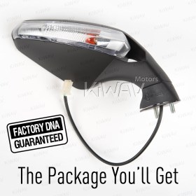 OEM replacement mirror FP-262 compatible with Gilera SC125 right hand