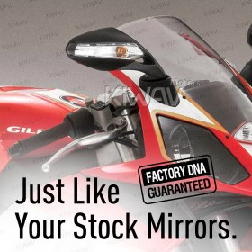 OEM replacement mirror FP-262 compatible with Gilera SC125 right hand