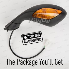 OEM replacement mirror FP-319 compatible with Aprilia RSV left hand