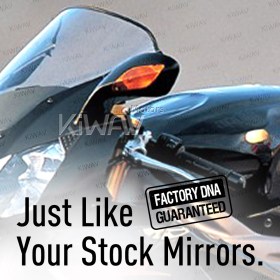 OEM replacement mirror FP-319 compatible with Aprilia RSV left hand