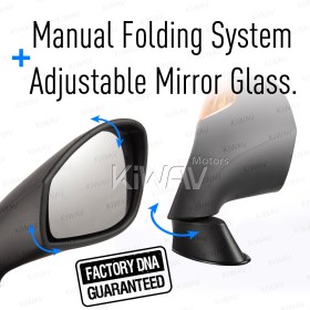 OEM replacement mirror FP-319 compatible with Aprilia RSV right hand