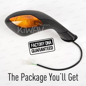 OEM replacement mirror FP-319 compatible with Aprilia RSV right hand