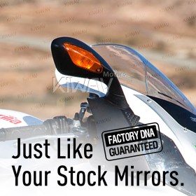 OEM replacement mirror FP-319 compatible with Aprilia RSV right hand