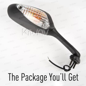 OEM replacement mirror wider version FS-147 compatible with Suzuki GSXR right hand