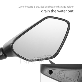 KiWAV OEM replacement mirrors a pair compatible for Suzuki GSX-R 125/150 2017~