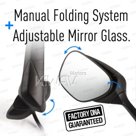 OEM replacement mirror FS-876 compatible with Suzuki GSXR left hand