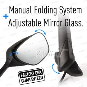 OEM replacement mirror FS-876 compatible with Suzuki GSXR right hand