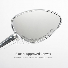 KiWAV OEM replacement mirror right hand RH compatible for Vespa Sprint 50 125 150 2014~2017