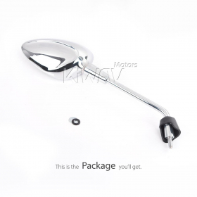 KiWAV OEM replacement mirror right hand RH compatible for Vespa Sprint 50 125 150 2014~2017