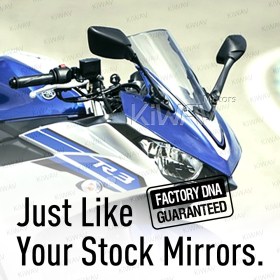 OEM replacement mirrors FY-979 compatible with Yamaha YZF R3 a pair