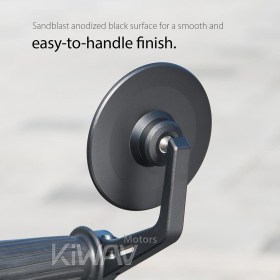 Colin black round bar end mirror compatible for BMW