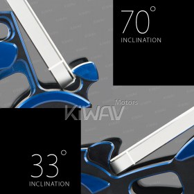 Aluminum display stand Cruiser blue for all tablet e-reader smart phone