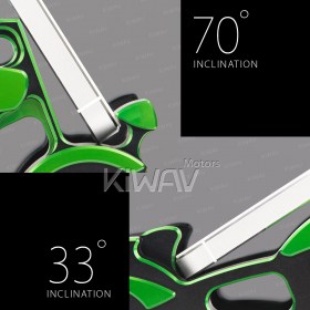 アルミ製スマホ-/タブレットスタンド　クルーザー　緑　バイクスタイル