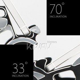 アルミ製スマホ-/タブレットスタンド　クルーザー　銀　バイクスタイル