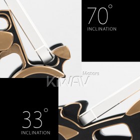 アルミ製スマホ-/タブレットスタンド　クルーザー　金褐　バイクスタイル