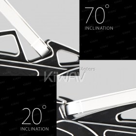 アルミ製スマホ-/タブレットスタンド　マカー　銀　スポーツカースタイル