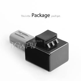 KiWAV LED 8-Pin turn signal flasher relay compatible with Honda specific models with ESS system