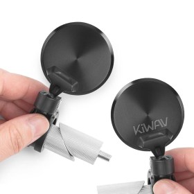 Orbix black motorcycle bar end mirrors a pair for 7/8 inch hollow end handlebars