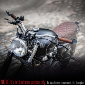 Orbix black motorcycle bar end mirrors a pair compatible with Triumph air-cooled models