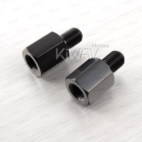 mirror adapter 10mm standard to 10mm standard (x2)