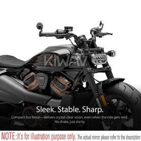 バーエンドミラー　オービー　黒　左右セット　2021以降のハーレーSportster S Nightsterに取付可能