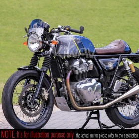 Orbix black motorcycle bar end mirrors a pair compatible with Royal Enfield Interceptor 650