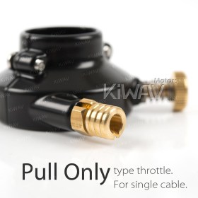 Vintage hand control black w/ throttle clamp for 1 inch bar