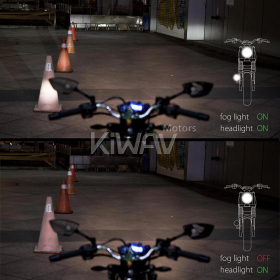 Round LED fog auxiliary light