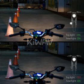 motorcycle fish-eye round 12V 55W fog light with a bracket