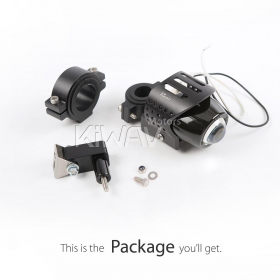 motorcycle fish-eye round 12V 55W fog light with a bracket