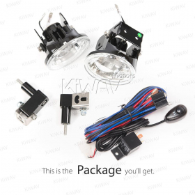 motorcycle NS15F round 3.4 inch Fog lights With Wiring Kits And Brackets