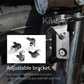 motorcycle round 2.5 Inch Halogen H3 12V 55W fog lights with wiring kits and brackets