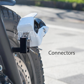 バイク用フォグランプ　NS-41　丸い　白　ECE認証　ブラケットと配線キット付き